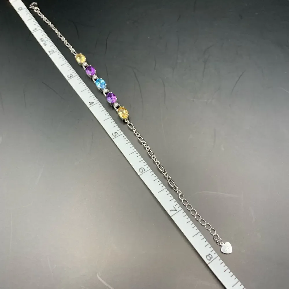 18k White Gold Plated 925 Sterling Silver bracelet